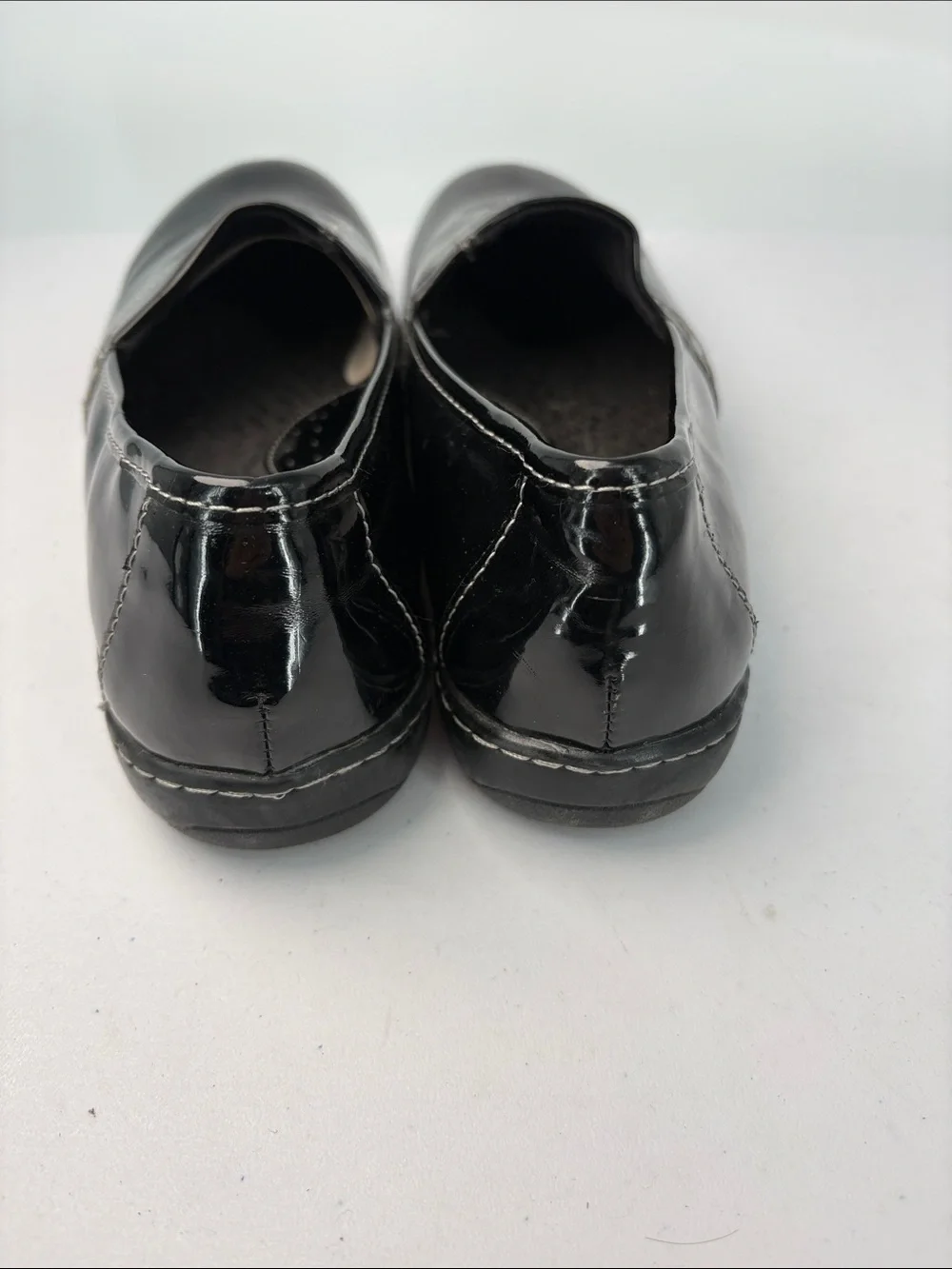 👘 b.o.c. Black Patent Slip-On Loafers